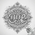 Tattoo sketch divine lettering, tattoo line a… – tattoo sketch (№1759986027_0, 09.10.2025 05:00) — tattoovalue.net