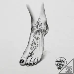 Tattoo sketch foot, concept art for tattoo, b… – tattoo sketch (№1759986675_0, 09.10.2025 05:11) — tattoovalue.net
