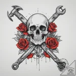 Tattoo sketch plumber pipe wrench, tattoo dra… – tattoo sketch (№1759986890_0, 09.10.2025 05:14) — tattoovalue.net