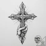 Tattoo sketch hands with a letter, tattoo fla… – tattoo sketch (№1759987755_0, 09.10.2025 05:29) — tattoovalue.net