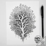 Tattoo sketch coral – tattoo sketch (№1759988619_0, 09.10.2025 05:43) — tattoovalue.net