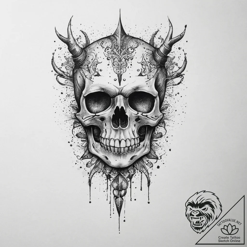 Tattoo sketch bone, tattoo sketch design, bla... - tattoo sketch (№1759989485_0, 09.10.2025 05:58) — tattoovalue.net