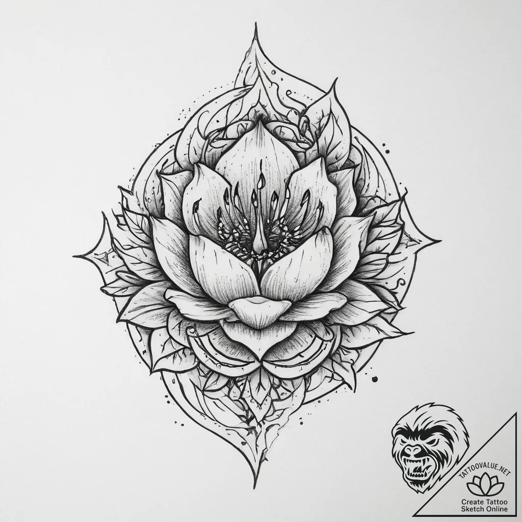 Tattoo sketch a symbolic place, artistic tatt... - tattoo sketch (№1759989916_0, 09.10.2025 06:05) — tattoovalue.net