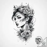 Tattoo sketch blue, tattoo drawing outline, m… – tattoo sketch (№1759990785_0, 09.10.2025 06:19) — tattoovalue.net