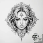 Tattoo sketch amber – tattoo sketch (№1759991648_0, 09.10.2025 06:34) — tattoovalue.net