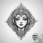 Tattoo sketch spiritual fount, tattoo line ar… – tattoo sketch (№1759992809_0, 09.10.2025 06:53) — tattoovalue.net