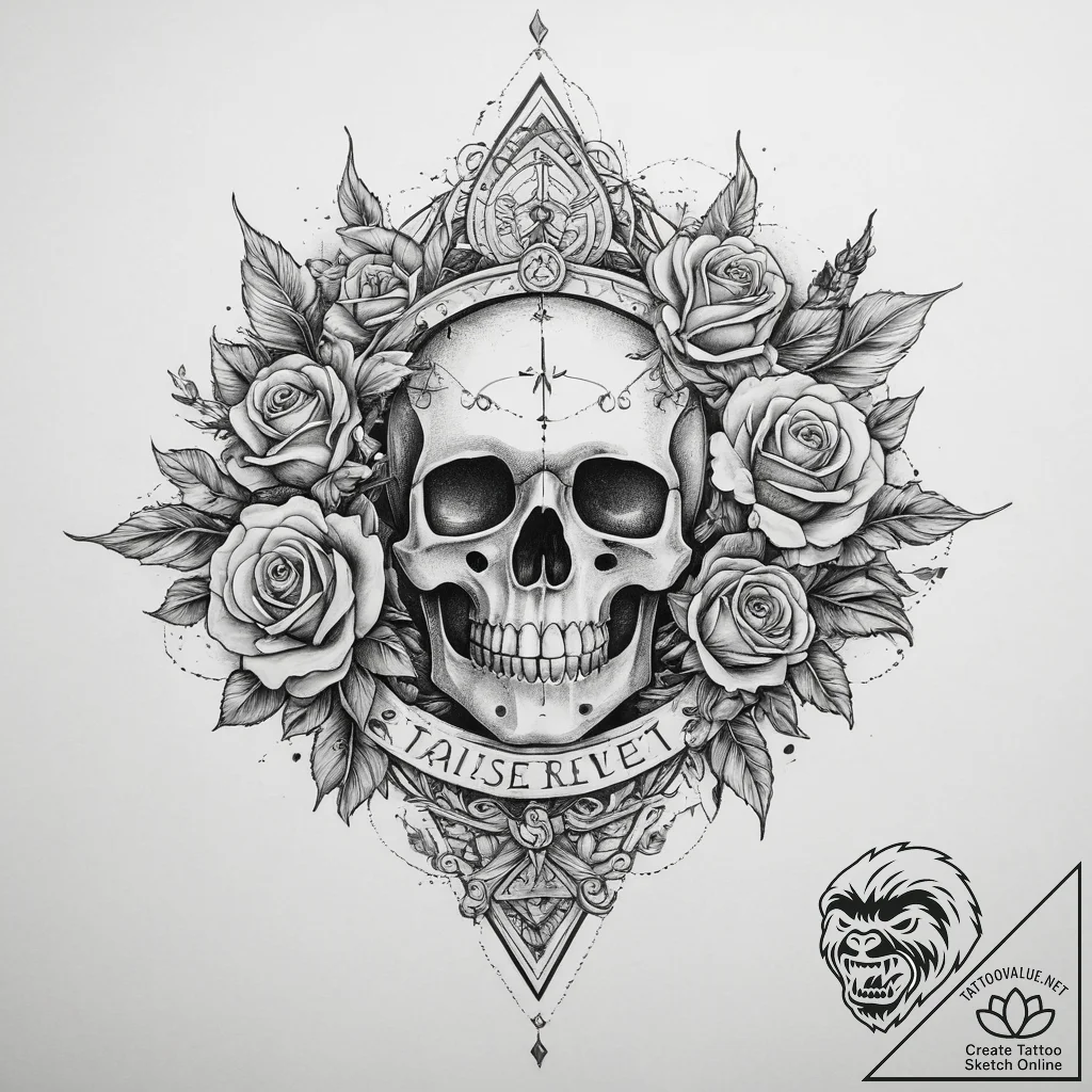 Tattoo sketch cosmic realm, concept art for t... - tattoo sketch (№1759993699_0, 09.10.2025 07:08) — tattoovalue.net