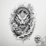 Tattoo sketch cosmic self, ink illustration f… – tattoo sketch (№1759994795_0, 09.10.2025 07:26) — tattoovalue.net
