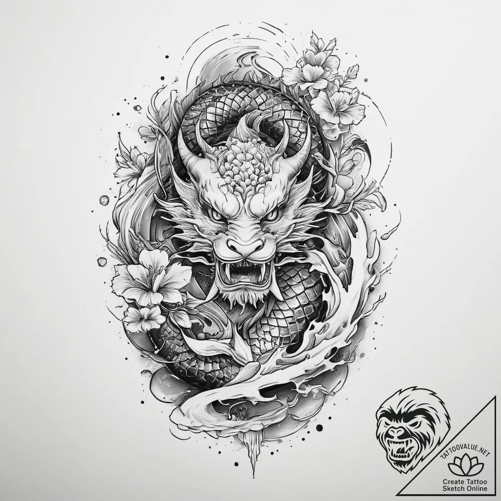 Tattoo sketch cosmic self, ink illustration f... - tattoo sketch (№1759994795_0, 09.10.2025 07:26) — tattoovalue.net