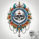 Tattoo sketch pearl string tattoo, concept ar… – tattoo sketch (№1759996321_0, 09.10.2025 07:52) — tattoovalue.net