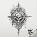 Tattoo sketch sky, ink illustration for tatto… – tattoo sketch (№1759997186_0, 09.10.2025 08:06) — tattoovalue.net