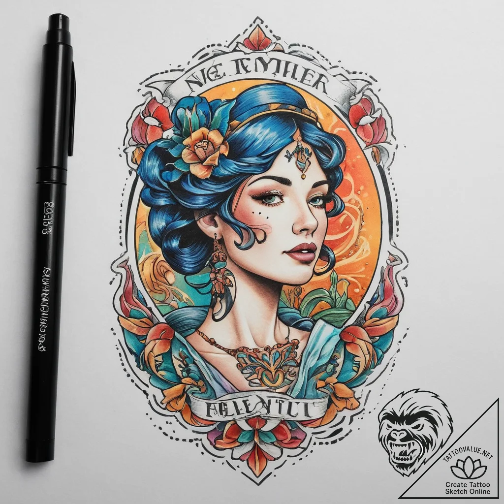 Tattoo sketch mail carrier mailbag and stamp,... - tattoo sketch (№1759997619_0, 09.10.2025 08:13) — tattoovalue.net