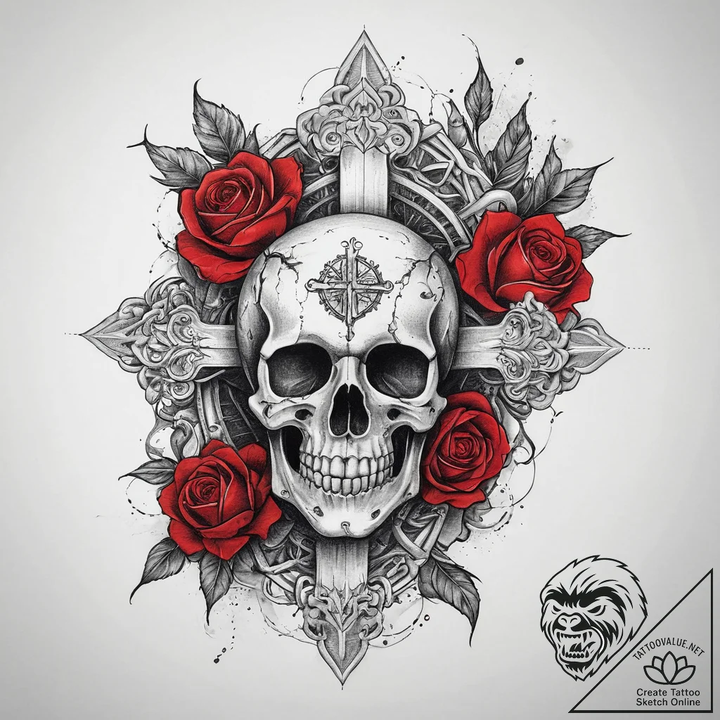 Tattoo sketch nature, artistic tattoo sketch,... - tattoo sketch (№1759997837_0, 09.10.2025 08:17) — tattoovalue.net