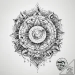 Tattoo sketch cosmic land – tattoo sketch (№1759998054_0, 09.10.2025 08:20) — tattoovalue.net