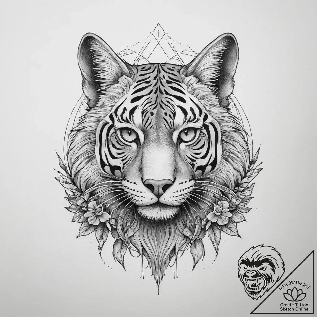 Tattoo sketch геометрическое животное, tattoo... - tattoo sketch (№1759998925_0, 09.10.2025 08:35) — tattoovalue.net