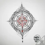 Tattoo sketch geometric symbol, tattoo flash… – tattoo sketch (№1760000456_0, 09.10.2025 09:00) — tattoovalue.net