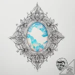 Tattoo sketch opal – tattoo sketch (№1760000673_0, 09.10.2025 09:04) — tattoovalue.net