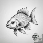 Tattoo sketch flashlight fish – tattoo sketch (№1760001984_0, 09.10.2025 09:26) — tattoovalue.net
