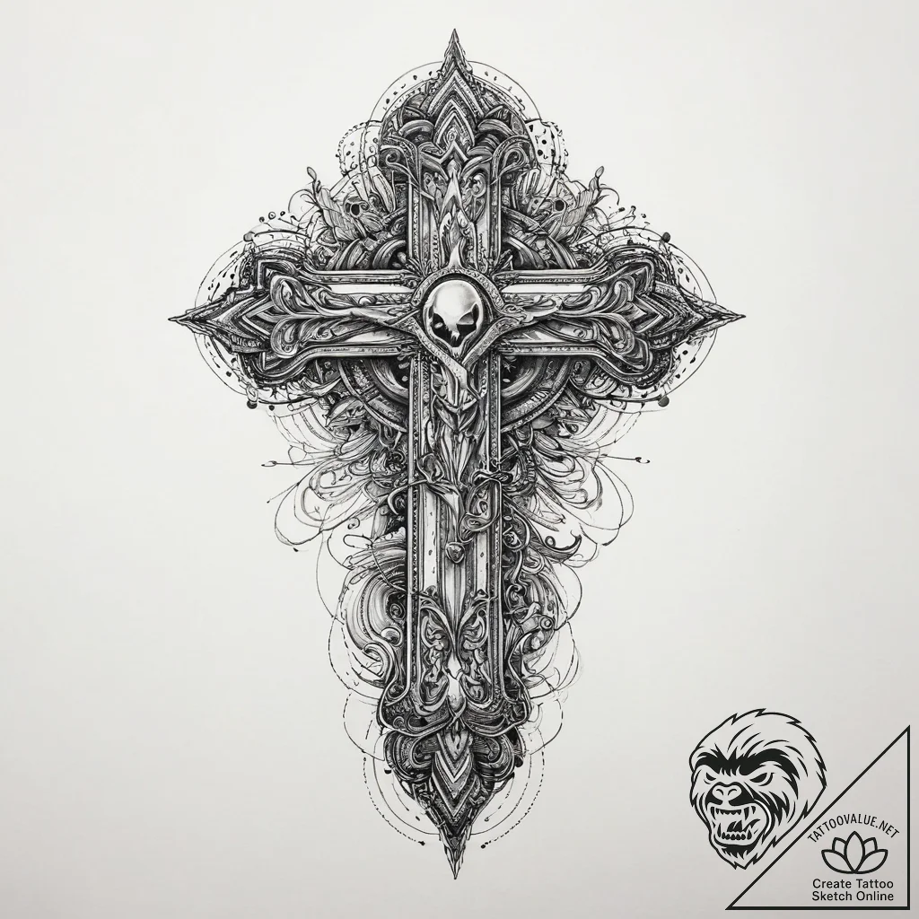 Tattoo sketch black, tattoo line art, vibrant... - tattoo sketch (№1760002417_0, 09.10.2025 09:33) — tattoovalue.net