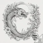 Tattoo sketch slavic embroidery pattern with… – tattoo sketch (№1760003074_0, 09.10.2025 09:44) — tattoovalue.net