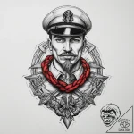 Tattoo sketch soldier with a knot, artistic t… – tattoo sketch (№1760006337_0, 09.10.2025 10:38) — tattoovalue.net