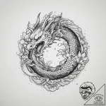 Tattoo sketch puns a cloud that says “every c… – tattoo sketch (№1760010034_0, 09.10.2025 11:40) — tattoovalue.net