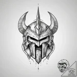 Tattoo sketch spartan, tattoo line art, minim… – tattoo sketch (№1760011994_0, 09.10.2025 12:13) — tattoovalue.net