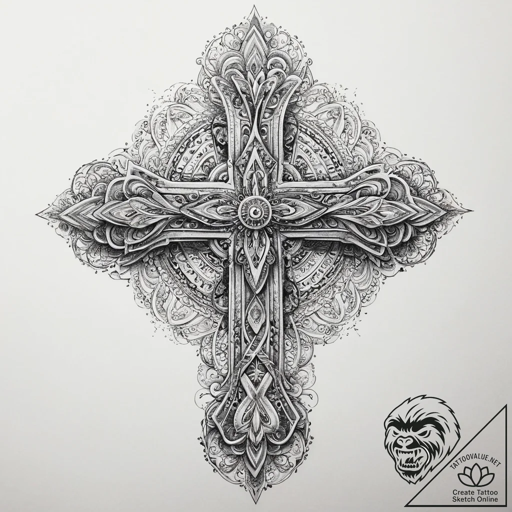 Tattoo sketch spiritual dimension, ink illust... - tattoo sketch (№1760020150_0, 09.10.2025 14:29) — tattoovalue.net