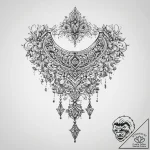 Tattoo sketch ornamental ожерелье – tattoo sketch (№1760020584_0, 09.10.2025 14:36) — tattoovalue.net