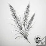 Tattoo sketch wheat – tattoo sketch (№1760023403_0, 09.10.2025 15:23) — tattoovalue.net