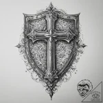 Tattoo sketch shield, artistic tattoo sketch,… – tattoo sketch (№1760024481_0, 09.10.2025 15:41) — tattoovalue.net