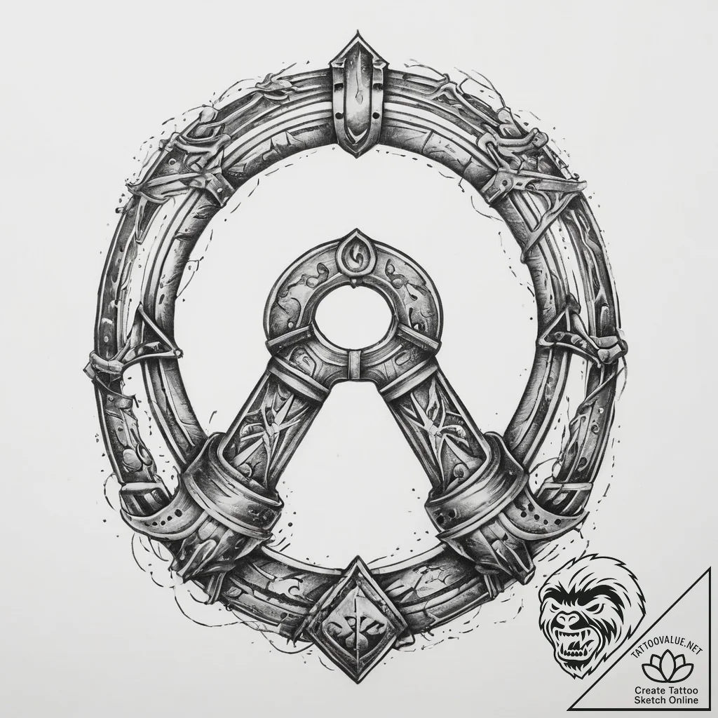 Tattoo sketch blacksmith horseshoe, tattoo fl... - tattoo sketch (№1760026432_0, 09.10.2025 16:13) — tattoovalue.net