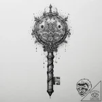 Tattoo sketch prison key, tattoo drawing outl… – tattoo sketch (№1760026648_0, 09.10.2025 16:17) — tattoovalue.net