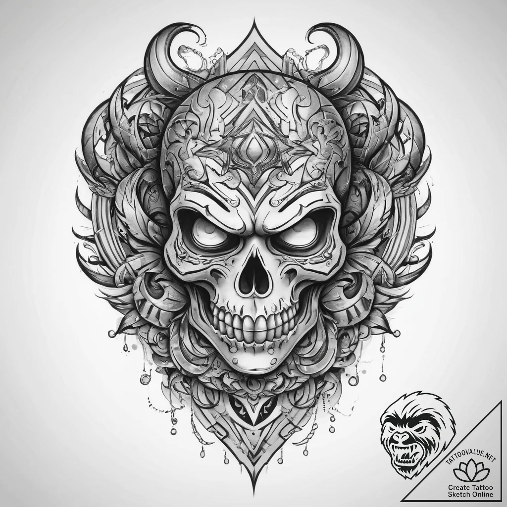 Tattoo sketch quest, ink illustration for tat... - tattoo sketch (№1760026864_0, 09.10.2025 16:21) — tattoovalue.net