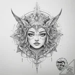 Tattoo sketch cosmic fable, tattoo drawing ou… – tattoo sketch (№1760027962_0, 09.10.2025 16:39) — tattoovalue.net