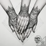 Tattoo sketch hands with a family, tattoo lin… – tattoo sketch (№1760029045_0, 09.10.2025 16:57) — tattoovalue.net