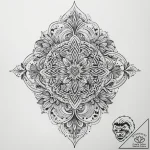 Tattoo sketch узор в виде метеорита, tattoo f… – tattoo sketch (№1760030349_0, 09.10.2025 17:19) — tattoovalue.net