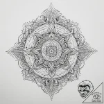 Tattoo sketch cosmic soul, tattoo line art, m… – tattoo sketch (№1760032086_0, 09.10.2025 17:48) — tattoovalue.net