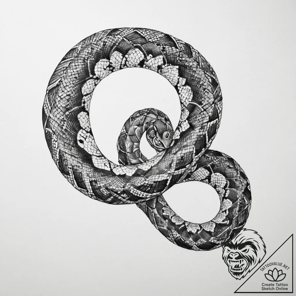 Tattoo sketch boa constrictor - tattoo sketch (№1760032732_0, 09.10.2025 17:58) — tattoovalue.net