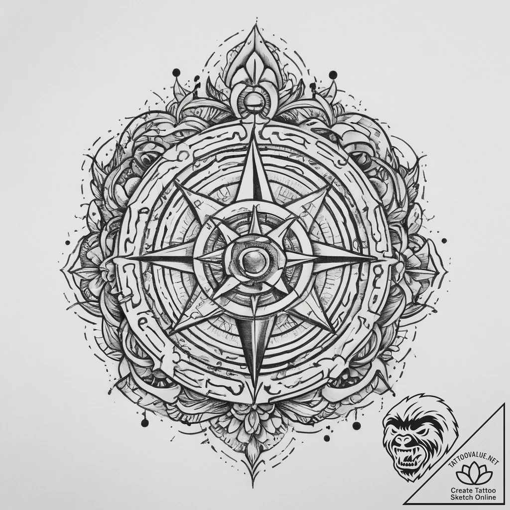Tattoo sketch mystical essence, tattoo sketch... - tattoo sketch (№1760033597_0, 09.10.2025 18:13) — tattoovalue.net