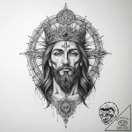 Tattoo sketch holy life – tattoo sketch (№1760034030_0, 09.10.2025 18:20) — tattoovalue.net