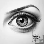 Tattoo sketch realistic глаз – tattoo sketch (№1760034462_0, 09.10.2025 18:27) — tattoovalue.net