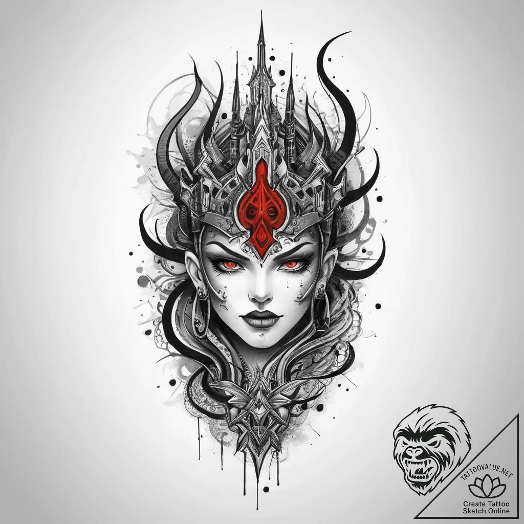 Tattoo sketch fortress, tattoo sketch design,... - tattoo sketch (№1760035113_0, 09.10.2025 18:38) — tattoovalue.net