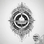 Tattoo sketch cosmic tale, tattoo flash sheet… – tattoo sketch (№1760035331_0, 09.10.2025 18:42) — tattoovalue.net