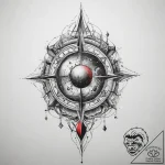 Tattoo sketch cosmic source, artistic tattoo… – tattoo sketch (№1760036212_0, 09.10.2025 18:56) — tattoovalue.net