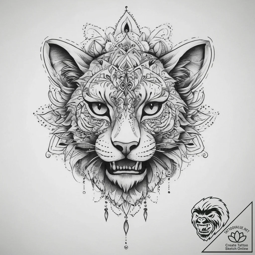 Tattoo sketch mood, tattoo line art, on a cle... - tattoo sketch (№1760036429_0, 09.10.2025 19:00) — tattoovalue.net
