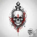 Tattoo sketch potion, concept art for tattoo,… – tattoo sketch (№1760037509_0, 09.10.2025 19:18) — tattoovalue.net