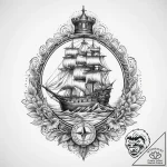 Tattoo sketch castle, concept art for tattoo,… – tattoo sketch (№1760039019_0, 09.10.2025 19:43) — tattoovalue.net