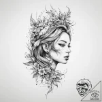 Tattoo sketch ash, tattoo drawing outline, ro… – tattoo sketch (№1760039235_0, 09.10.2025 19:47) — tattoovalue.net