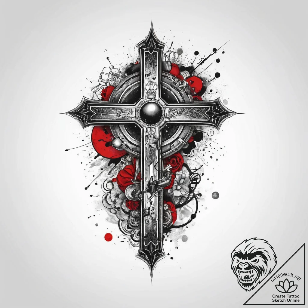 Tattoo sketch cosmic universe, concept art fo... - tattoo sketch (№1760040323_0, 09.10.2025 20:05) — tattoovalue.net
